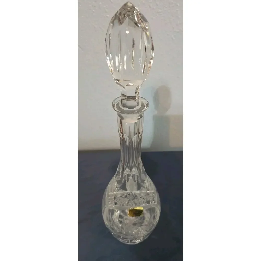 Vintage Lausitzer 24% Lead Crystal Decanter Made in German Democratic Republic